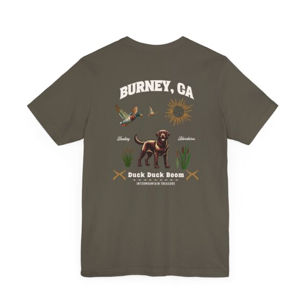 Duck, Duck, Boom Burney CA Short Sleeve Tee - Image 8