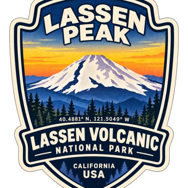 Lassen Peak Sticker