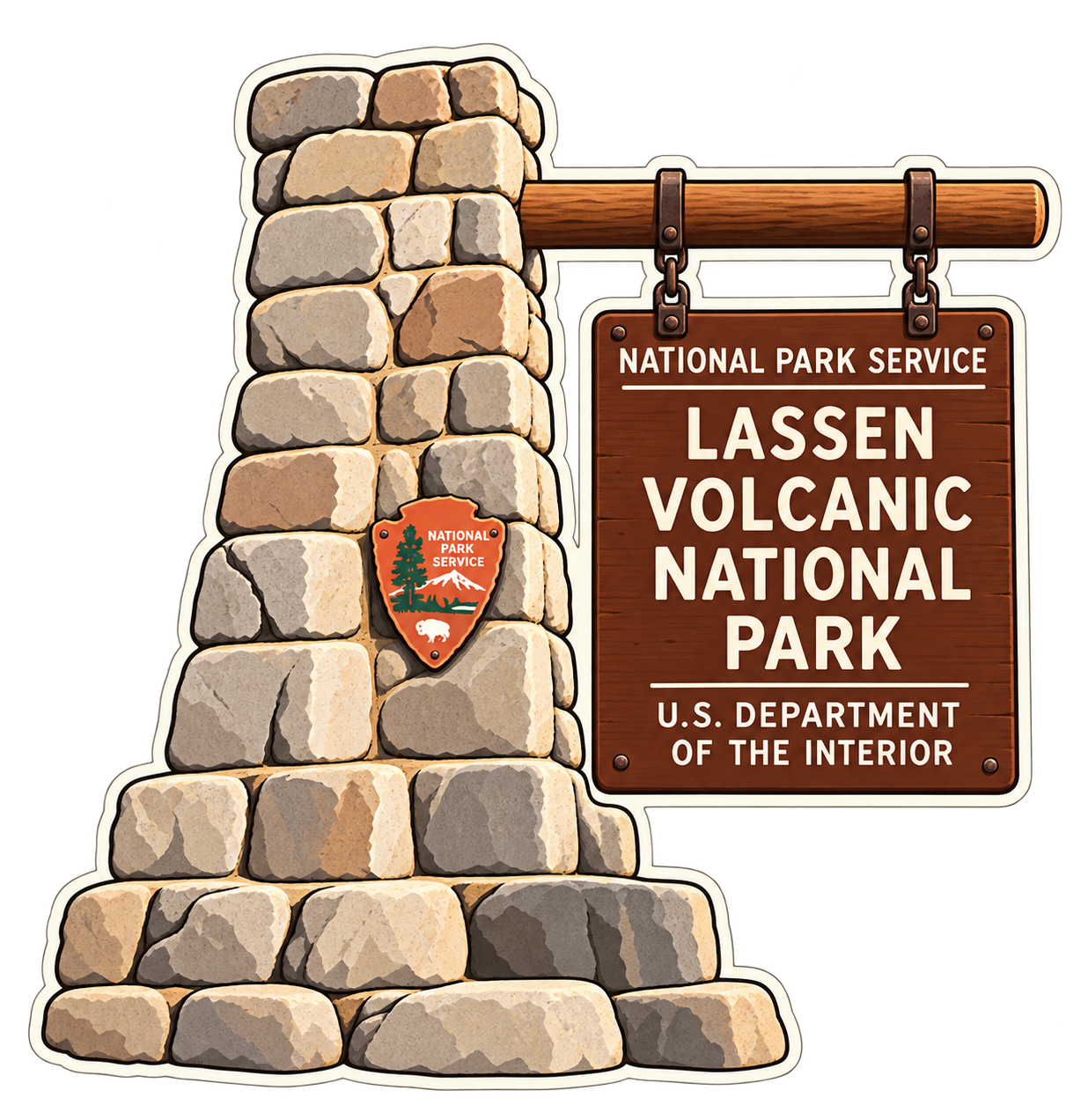 Lassen Volcanic National Park Magnet