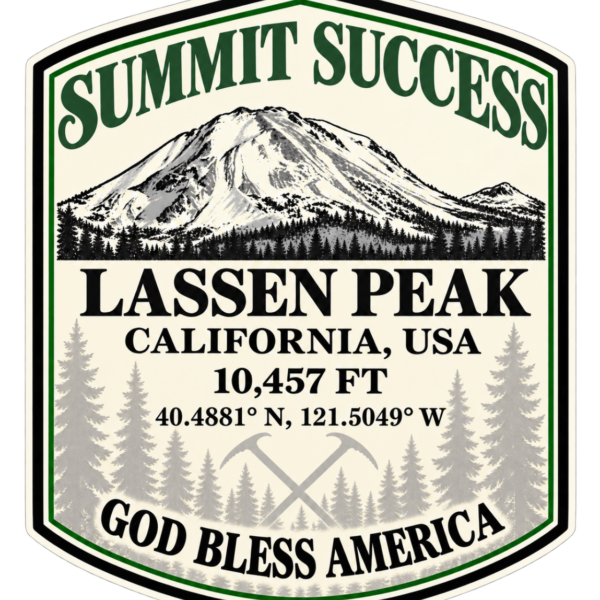 Lassen Peak – Summit Success Sticker